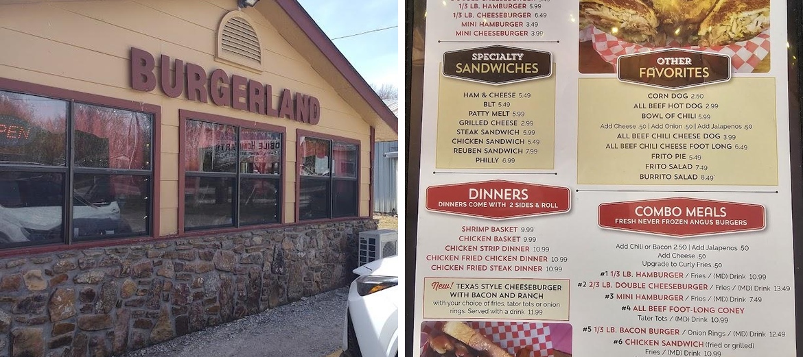 BurgerLand Menu