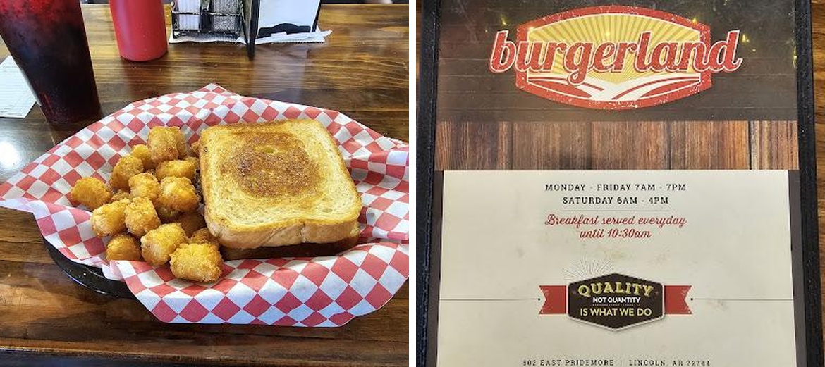 BurgerLand Menu